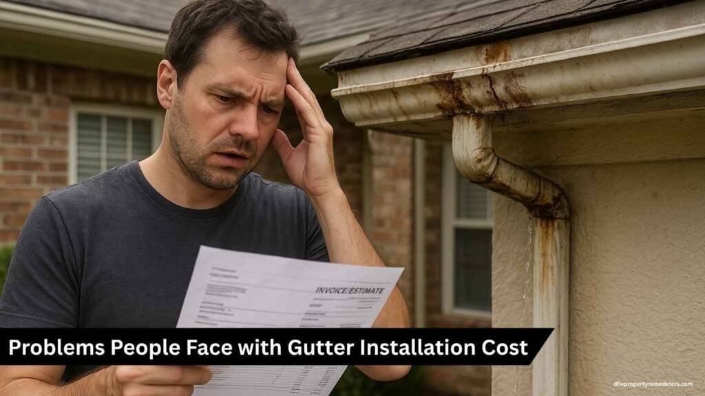 Problems People Face with Gutter Installation Cost