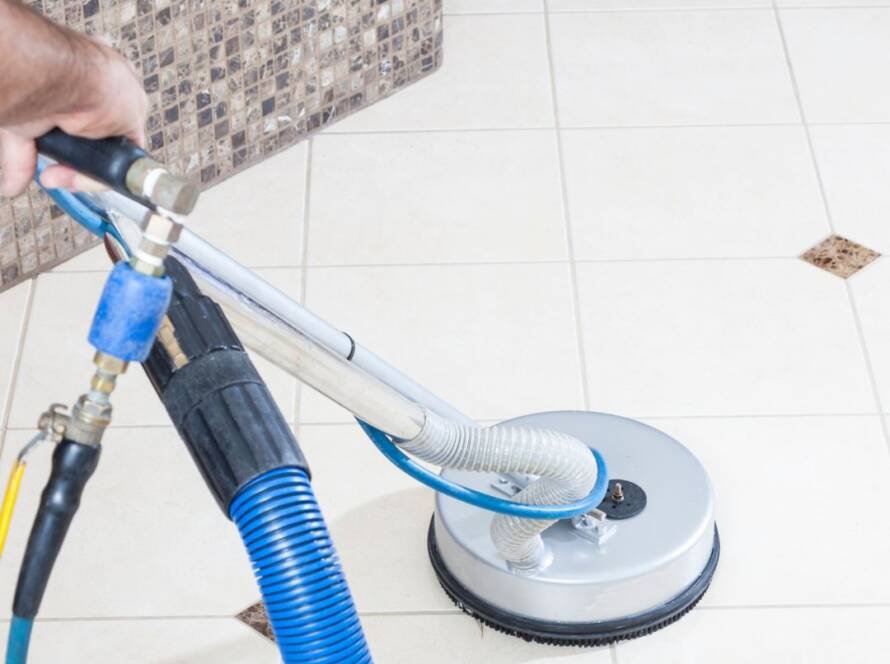 Tile and grout work