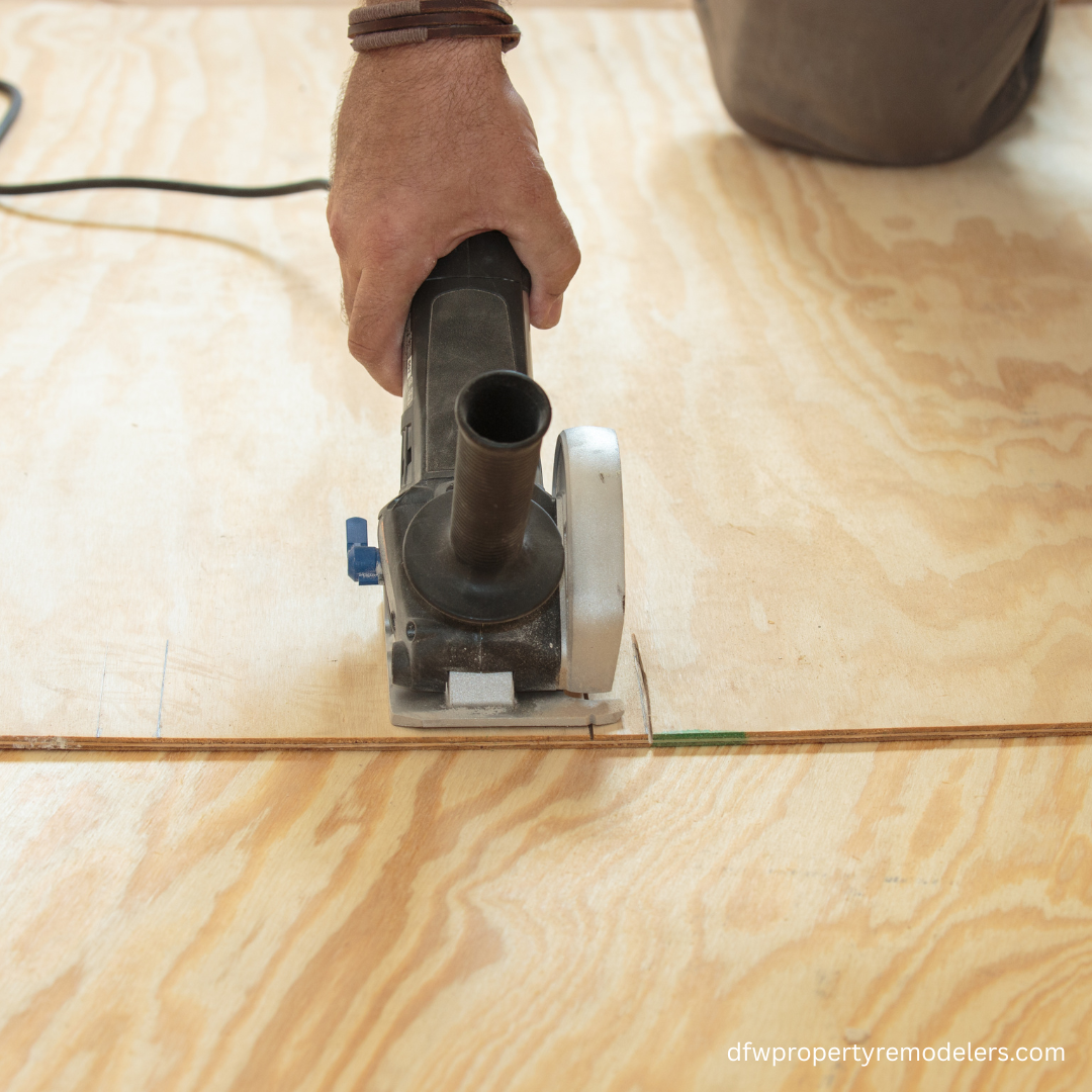 Floor leveling and subfloor repair