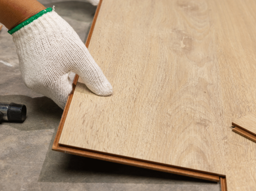 Hardwood floor installation