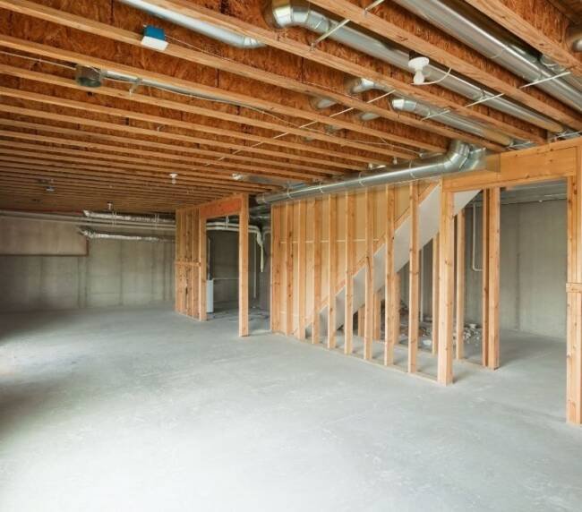 Basement finishing and insulation