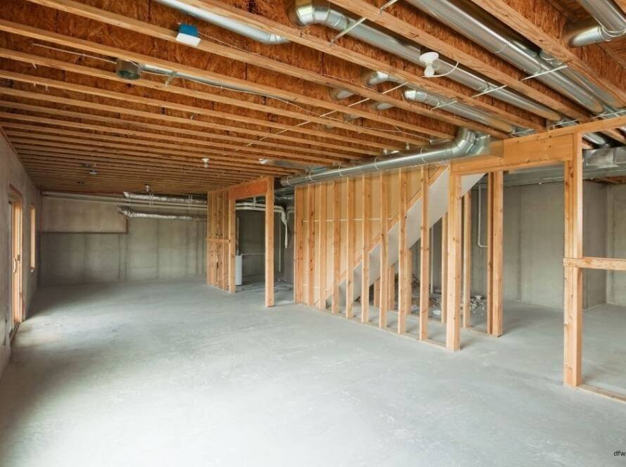 Basement finishing and insulation