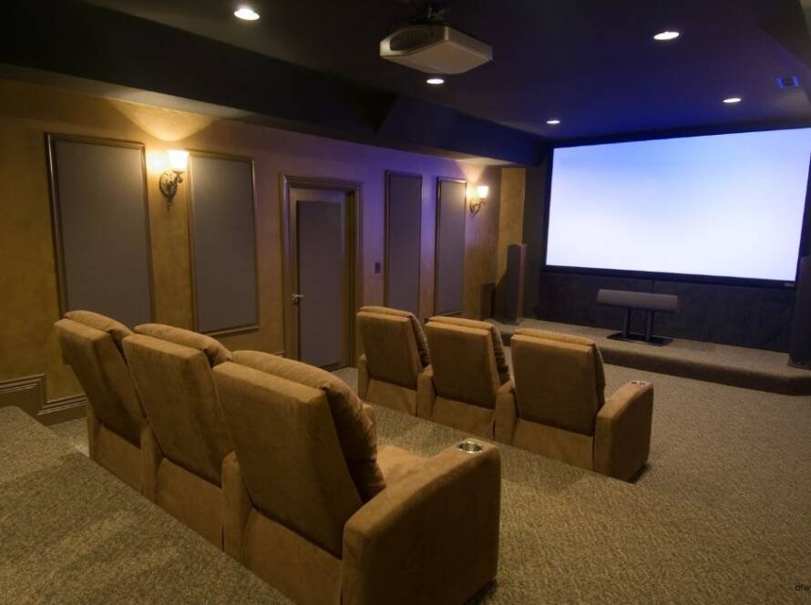 Home theater or entertainment room setup